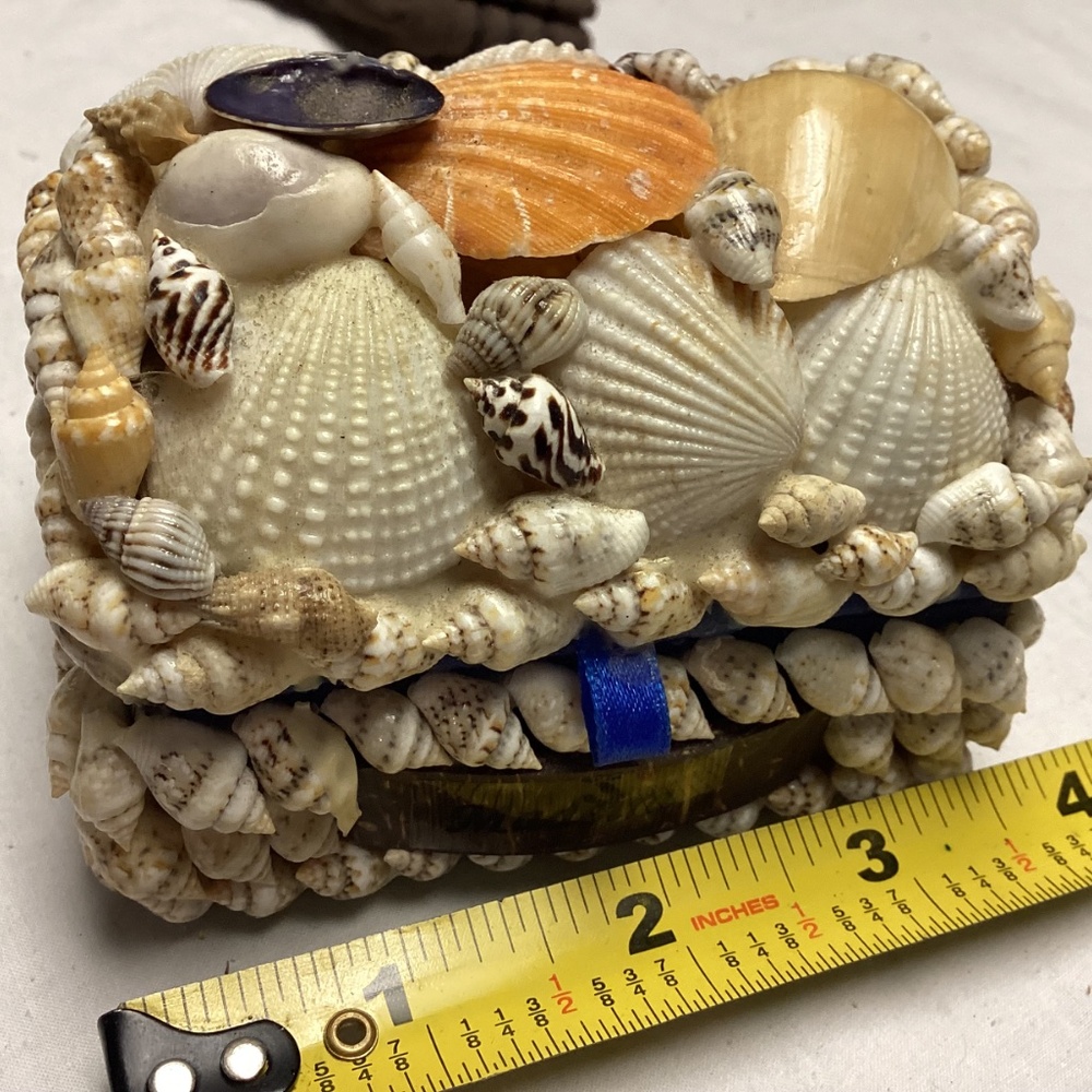 Sea shell box. Trinkets jewelry. - Picture 8 of 9